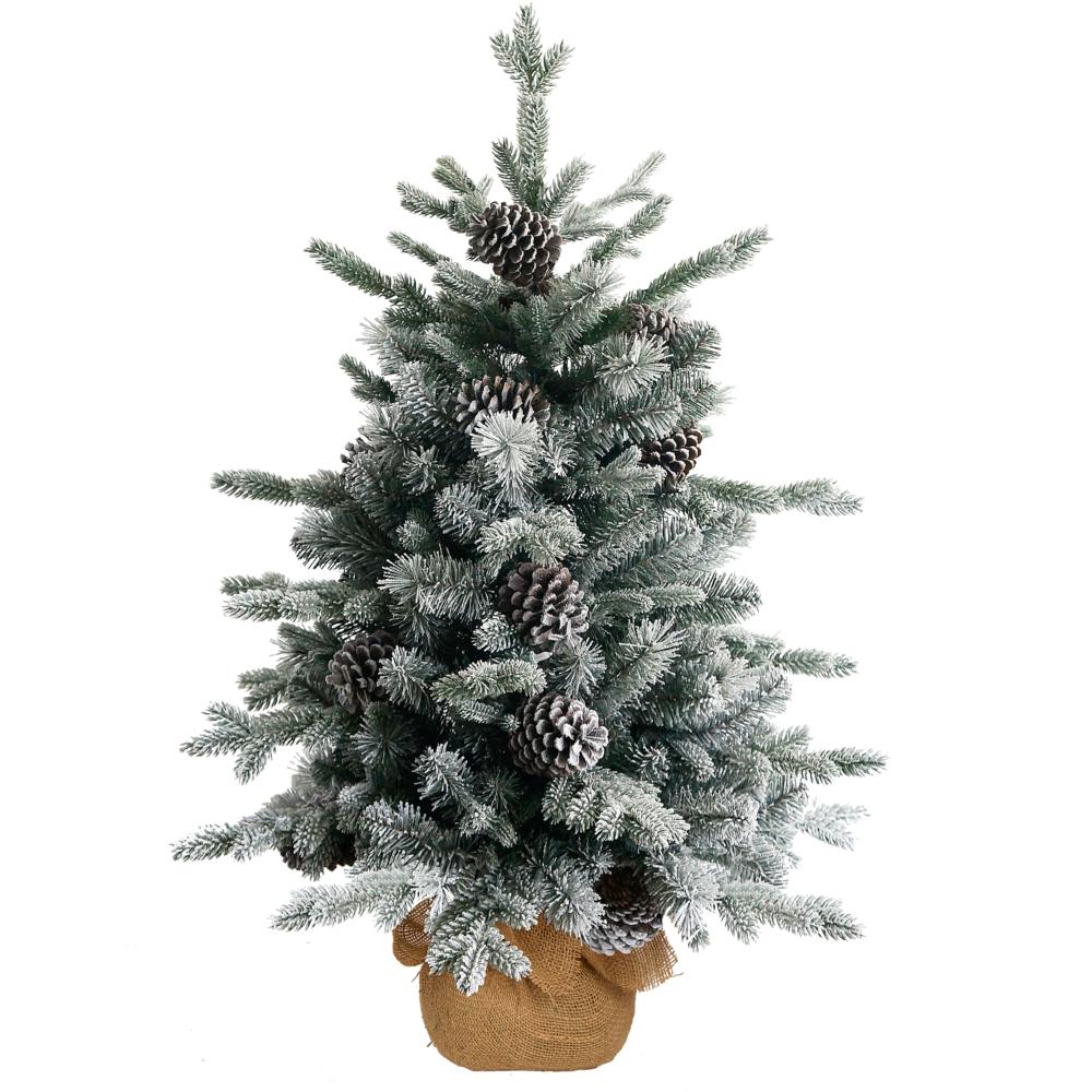 Snowy Dorchester Pine Miniature Christmas Tree - 3Ft