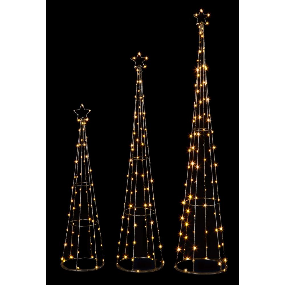 Led Pin Wire Pyramids - Set Of 3