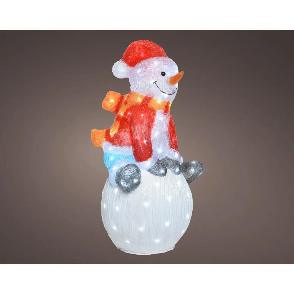 Led Acrylic Snowman - 70.5cm