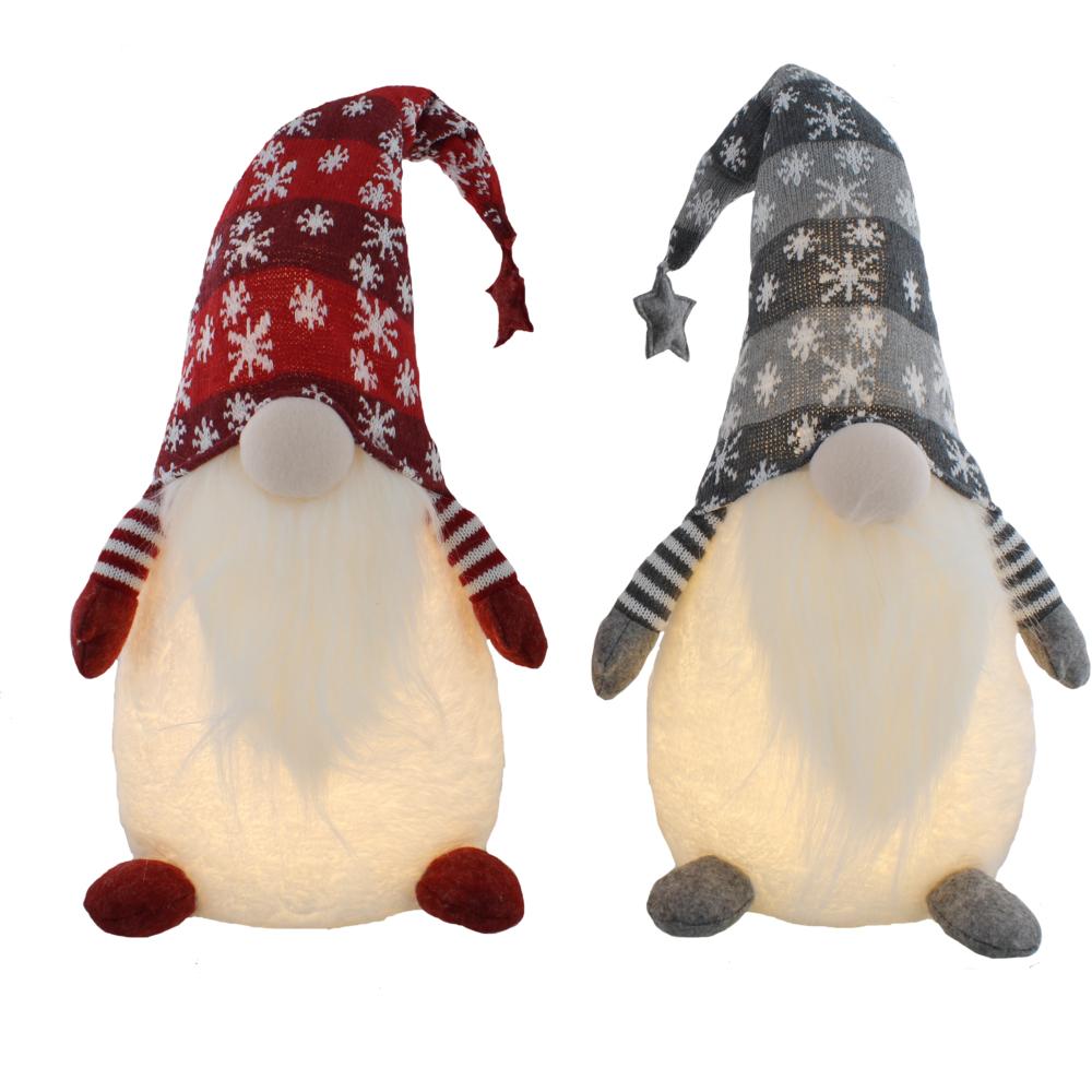 Light Up Sitting Gonk With Snowflake Hat - 40cm