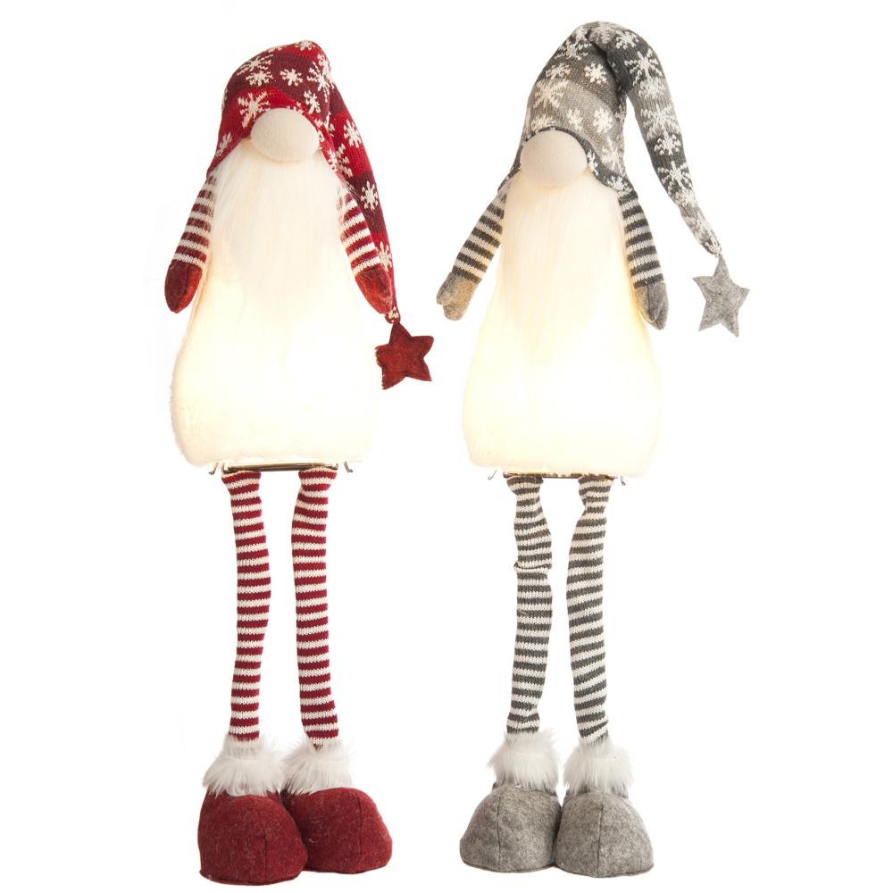 Light Up Standing Gonk With Snowflake Hat - 66cm