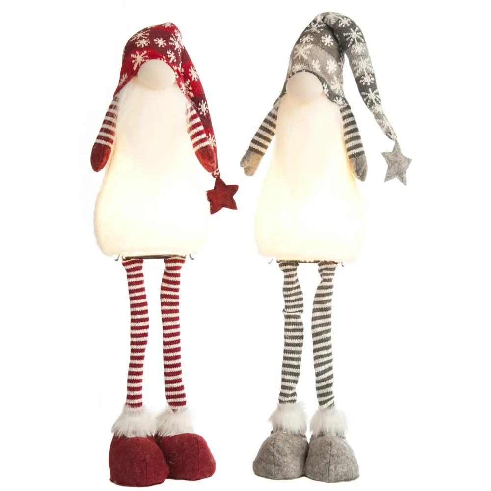 Light Up Standing Gonk With Snowflake Hat - 66cm
