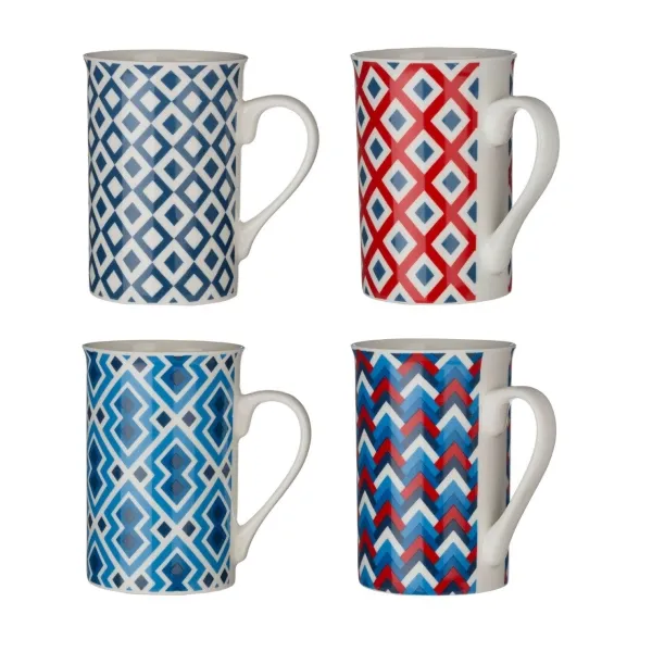 Set Of 4 Austin Mugs - 270ml - Porcelain