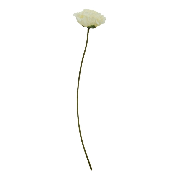 Fiori 64cm Poppy Stem - Cream