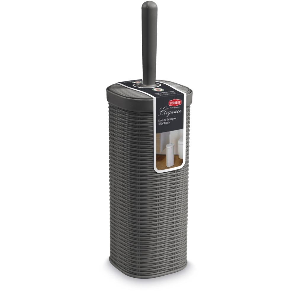 Elegance Toilet Brush & Holder Slate Grey