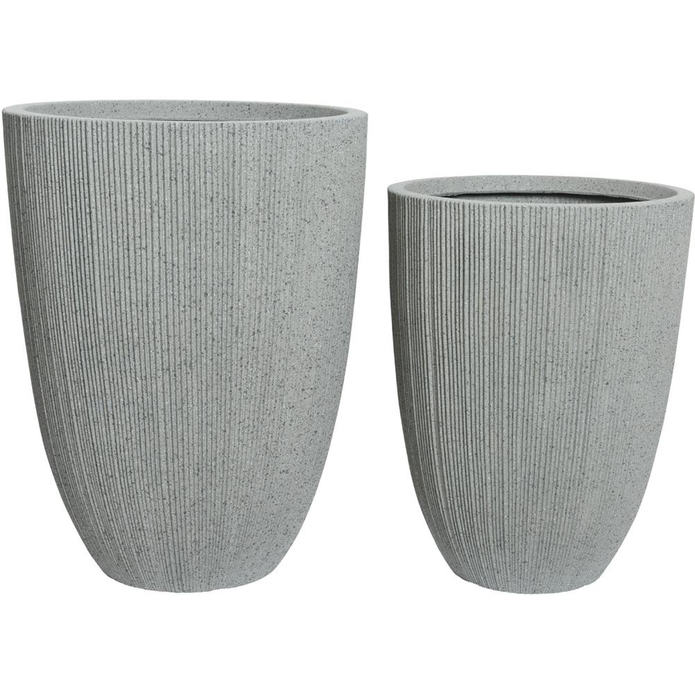 Lennox Plastic Planter Set Of 2 - Beige