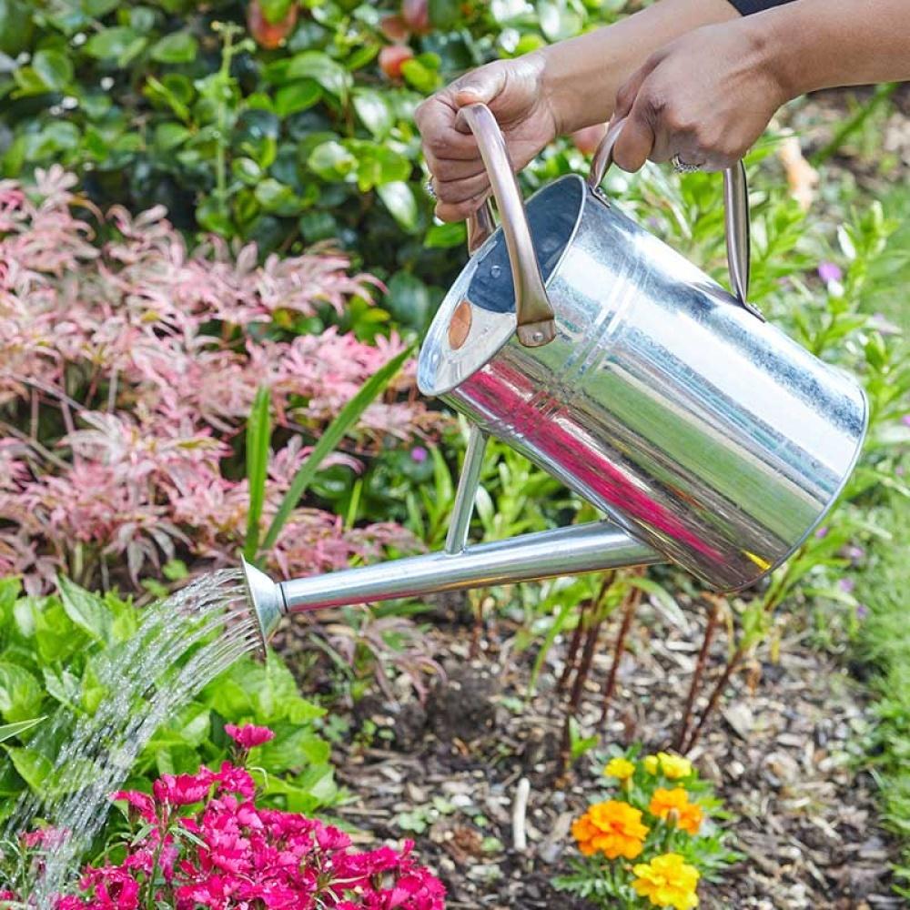 Grozone - Watering Can 4.5L, Galvanised Steel