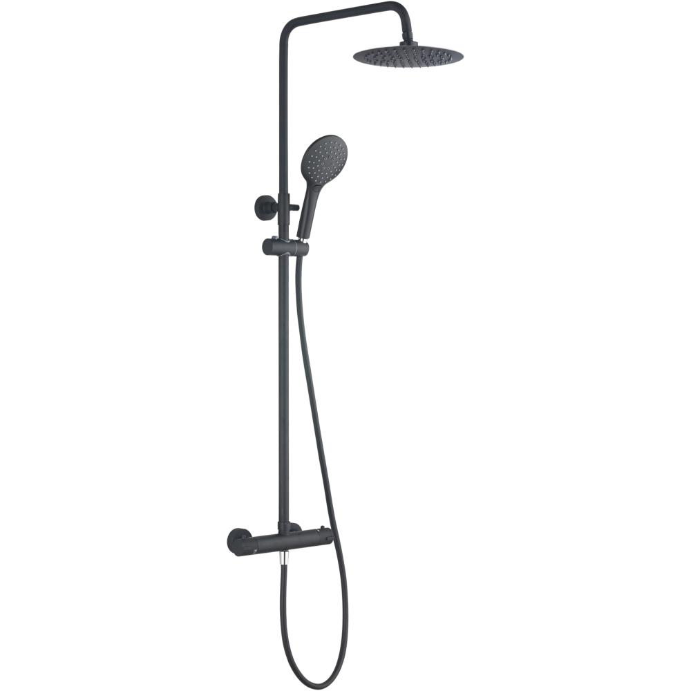 Thermostatic Bar Mixer Shower & Round Rainhead