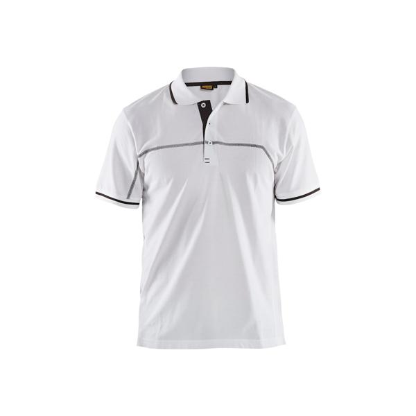 Blaklader Polo Shirt White/Dark Grey S
