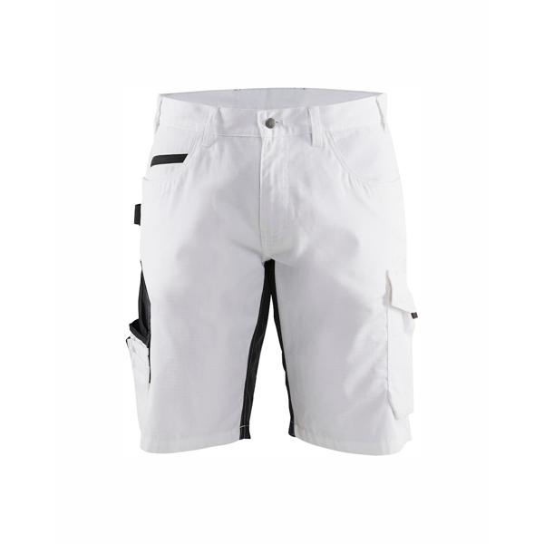 Blaklader Painter'S Shorts With Stretch White/Dark Grey