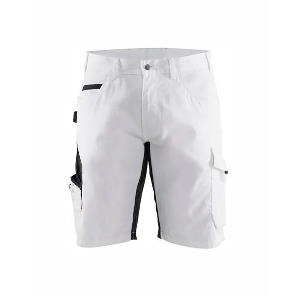 Blaklader Painter'S Shorts With Stretch White/Dark Grey