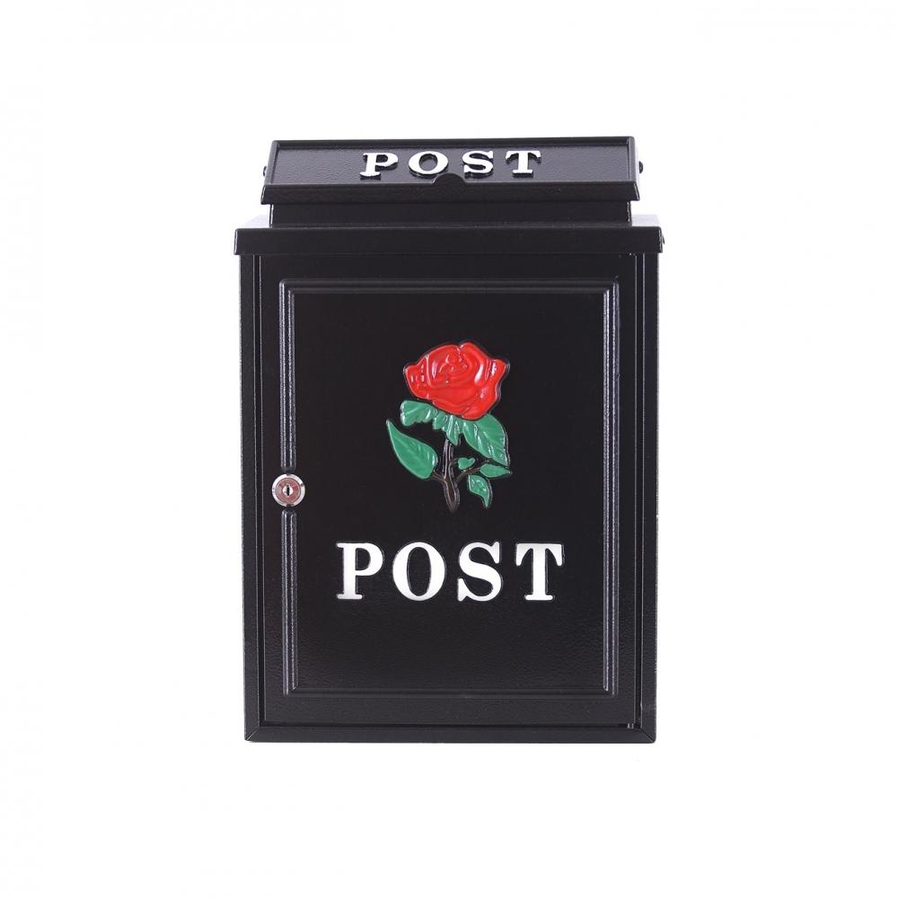 Post Zone - Red Rose Diecast Post Box