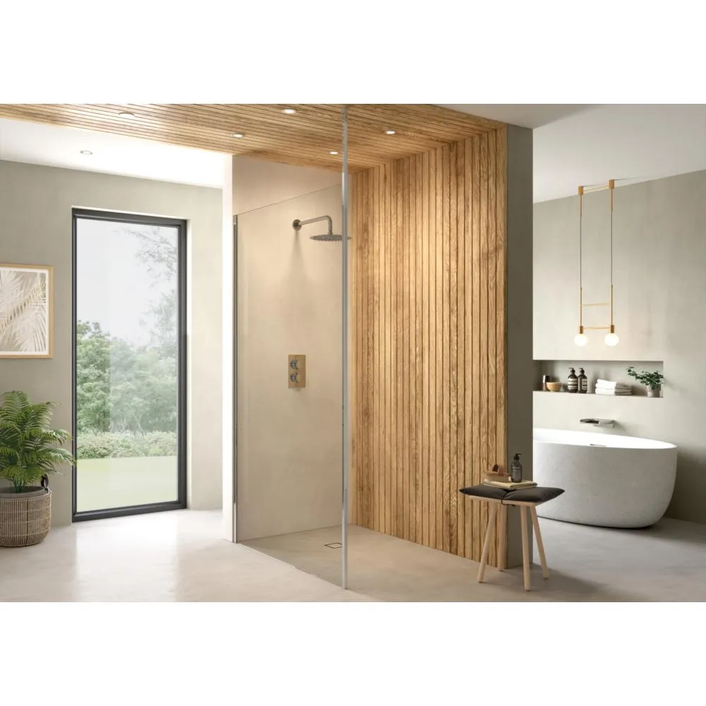 Ayo Origin 8mm Wet Room Panel 400mm
