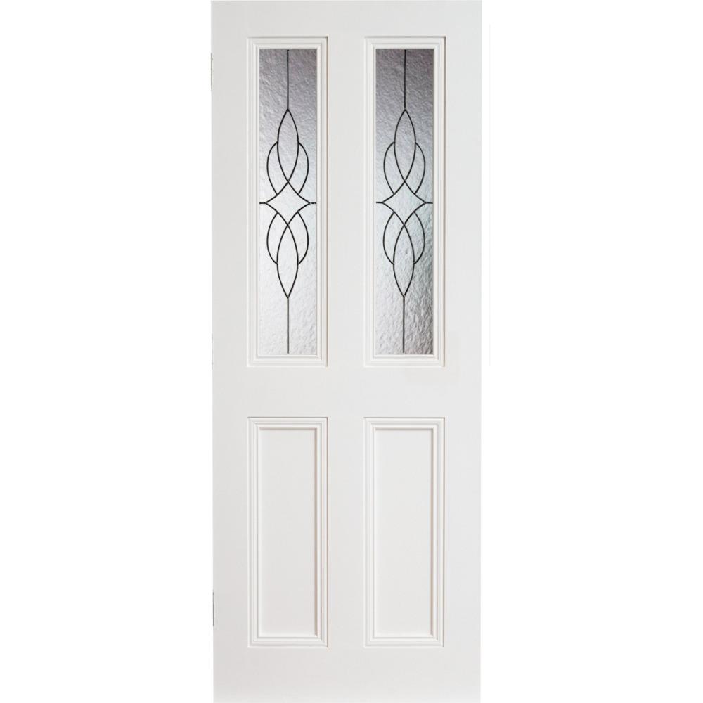 Claremont Primed Door Cathedral Leaded Glass 80M X 32mm