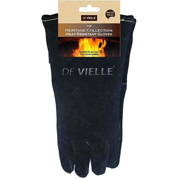 De Vielle Heritage Leather Stove Gloves