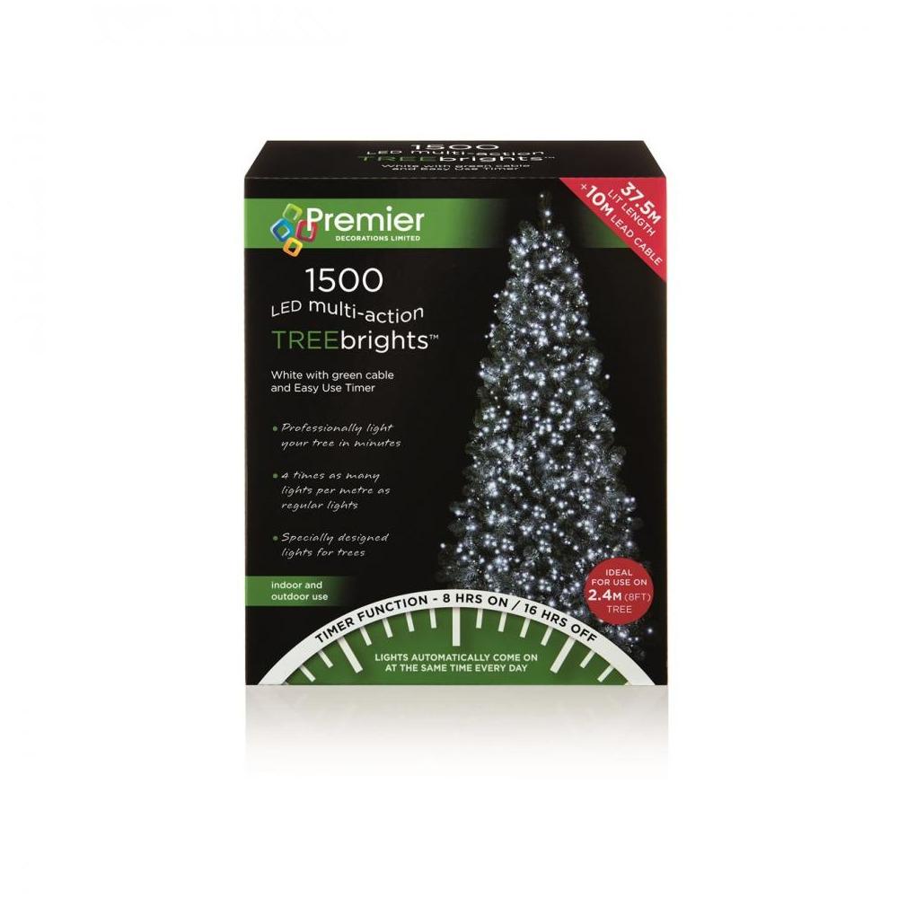 Premier - 1500 Led Multi-Action Treebrights With Timer - White