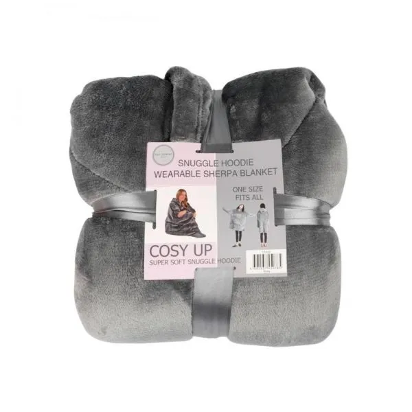 Snuggle Hoodie Blanket - Grey