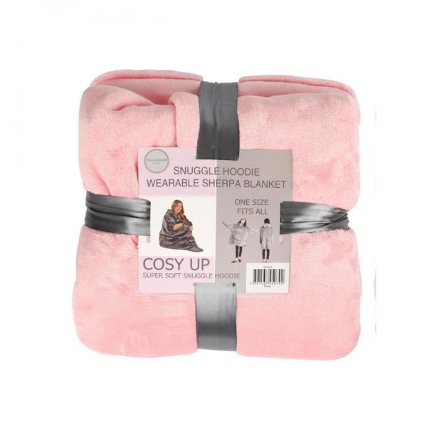 Snuggle Hoodie Blanket - Pink