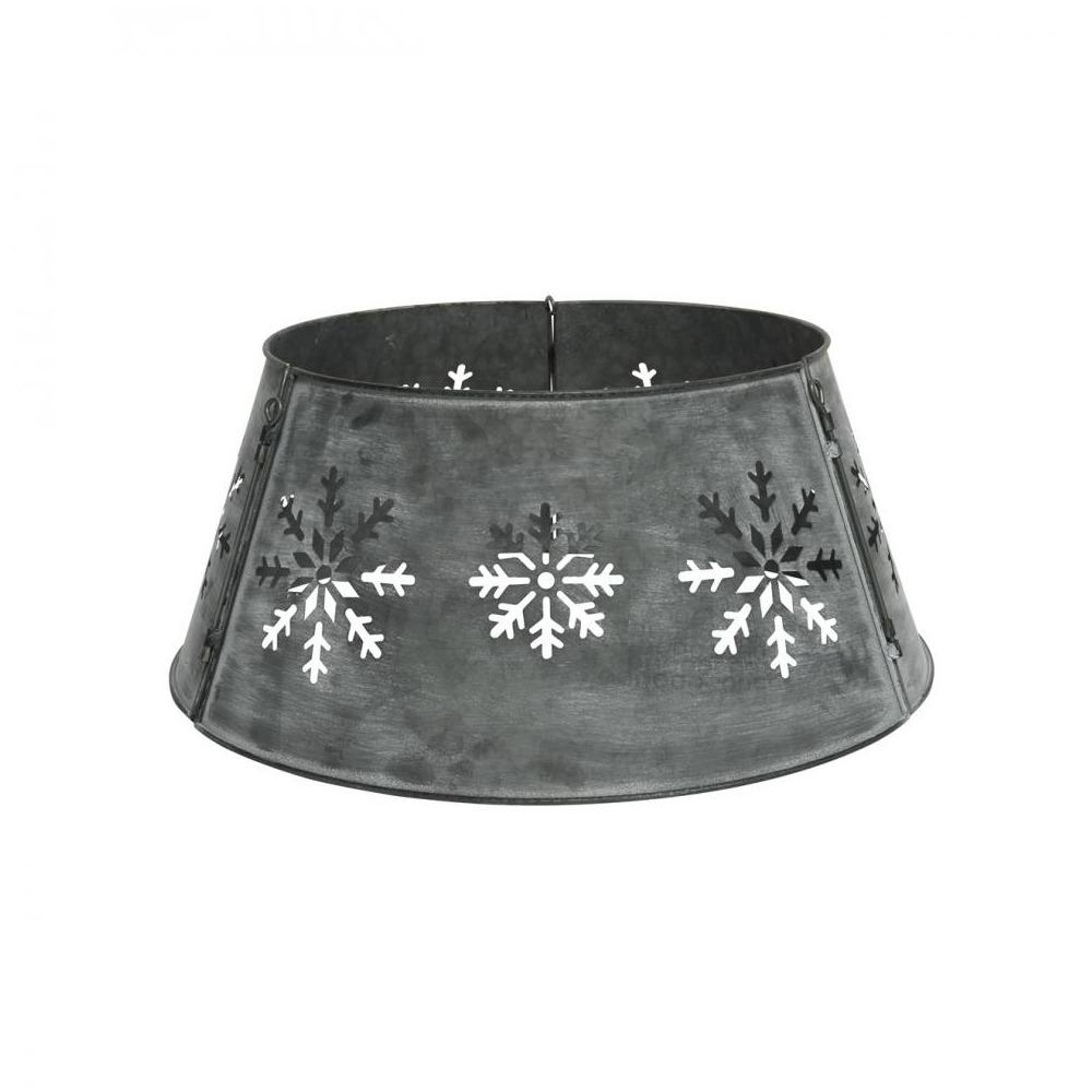 Everlands - Silver Metal Tree Skirt - 70cm X 28cm
