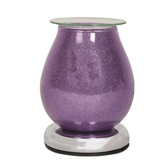 Electric Wax Melter Touch Purple Sparkle 18cm
