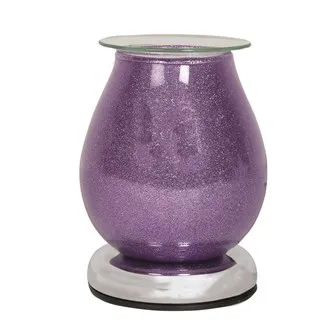 Electric Wax Melter Touch Purple Sparkle 18cm