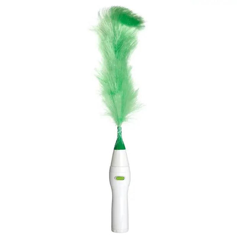 Rotating Duster White/Green W/2 Attachments B/O