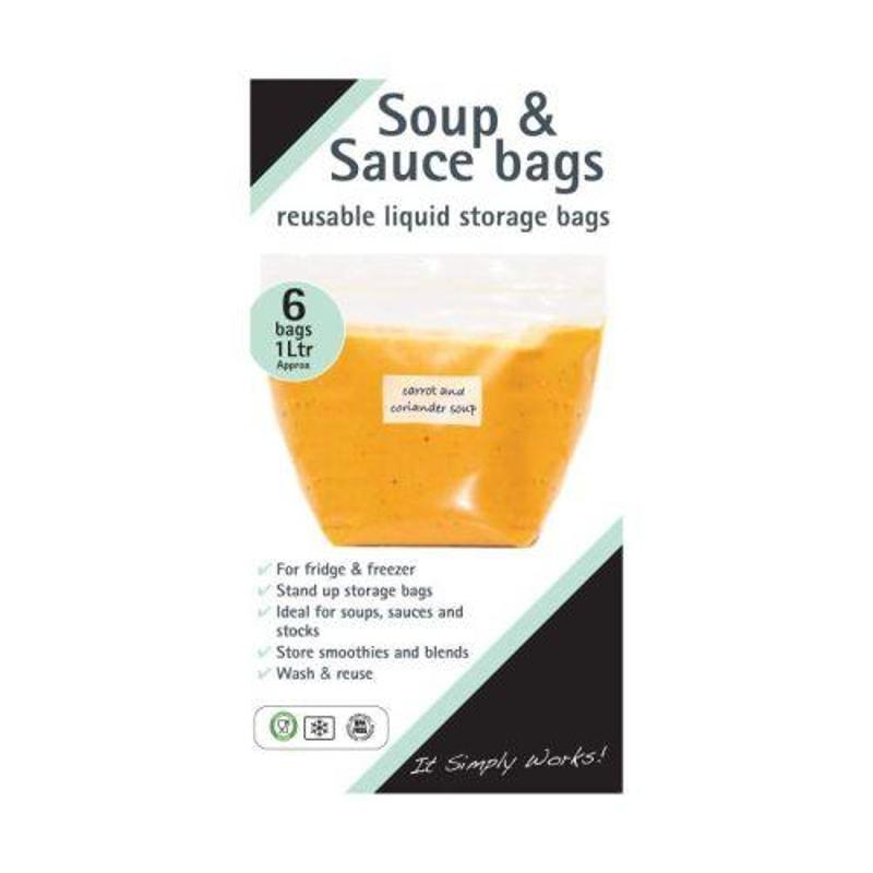 Planit Soup & Sauce Bags 1L 6 Pack