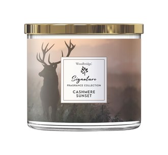 Cashmere Sunset Wax Tumbler Candle Jar By Woodbridge 410G