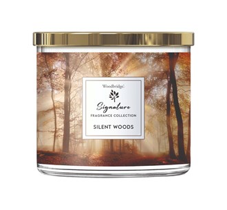 Silent Woods Wax Tumbler Candle Jar By Woodbridge 410G