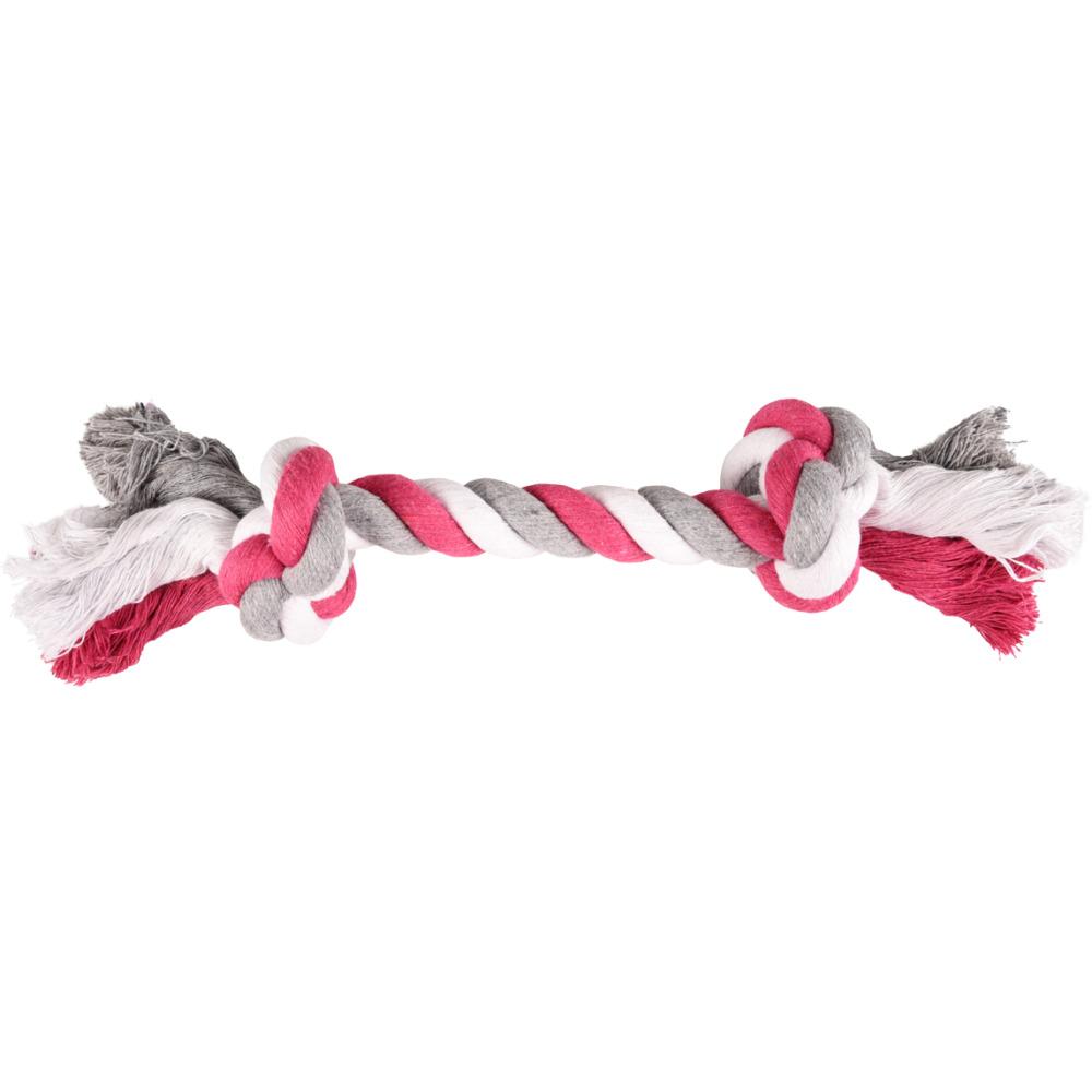 Cotton Jim Playing Rope 2 Knots Multi M 30cm
