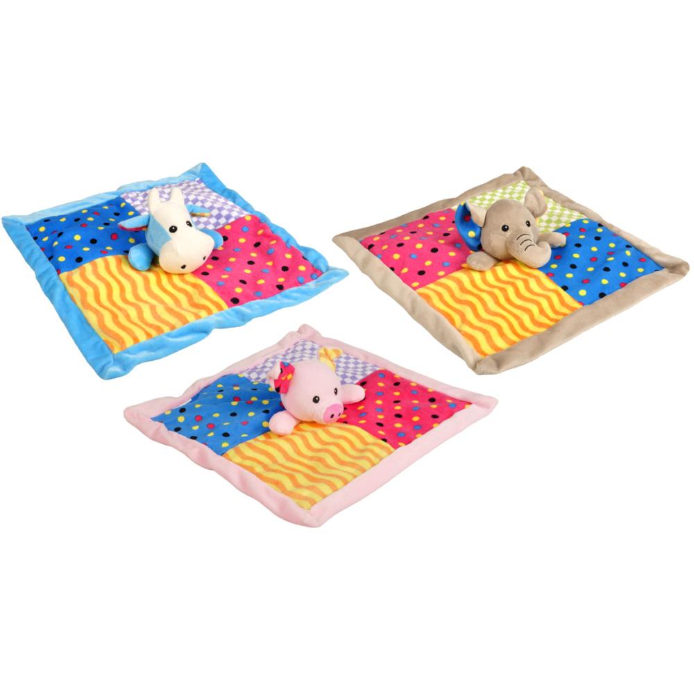 Plush Crinkle Blanket 35cm Ass
