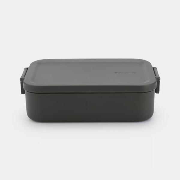 Make & Take Lunch Box Medium Plastic Dark Grey