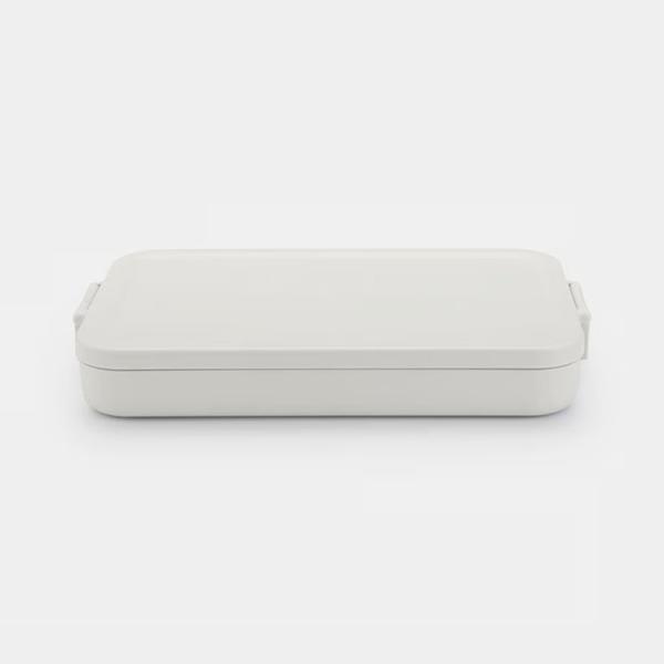 Make & Take Lunch Box Flat Plastic Light Grey