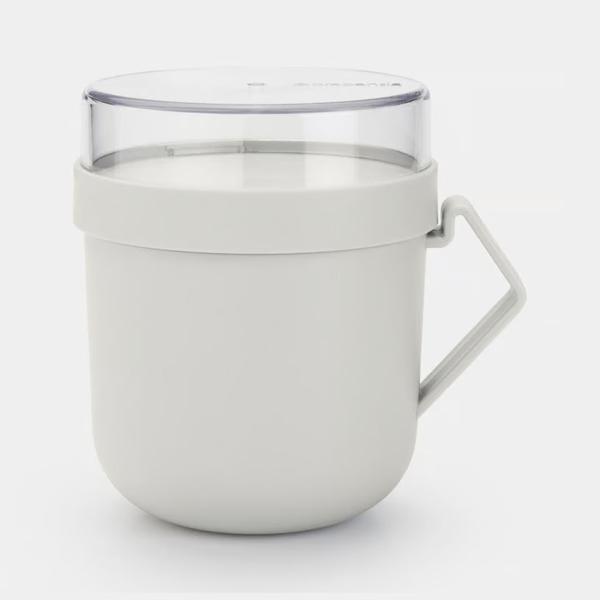 Brabantia Make & Take Soup Mug 06L Plastic Light Grey