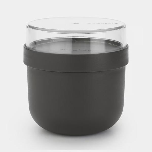 Make & Take Breakfast Bowl 05L Plastic Dark Grey