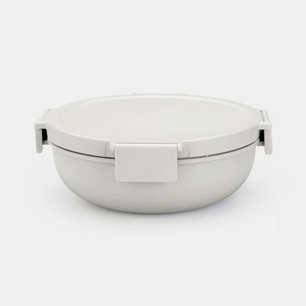 Make & Take Salad Bowl 13L Plastic Light Grey