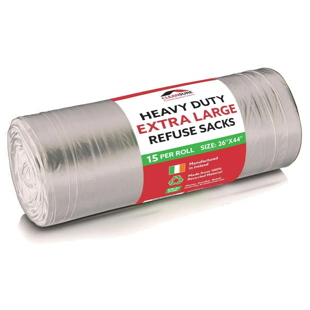 Cleansure Clear Refuse Sacks