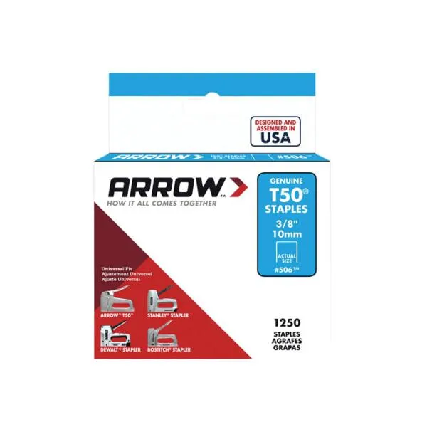 T50 Staples 10mm (3/8In) (Box 1250)