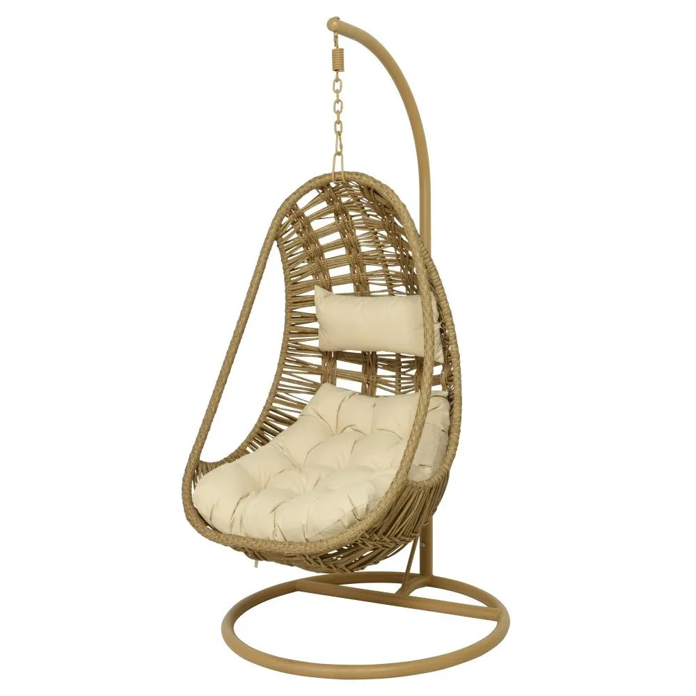 Kaemingk Lucca Hanging Wicker Egg Chair