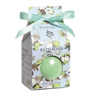 Lime & Coconut - Fragranced Bath Bomb By Woodbridge