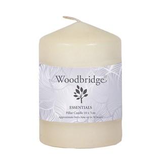 Ivory Unscented Pillar Candle 10X7cm