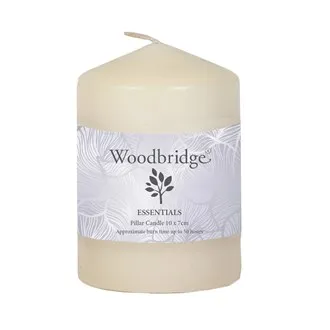 Ivory Unscented Pillar Candle 10X7cm