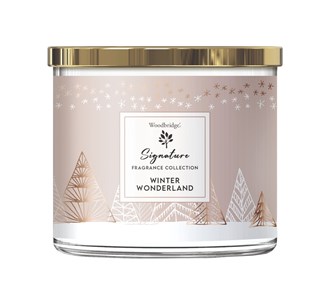 Winter Wonderland Wax Tumbler Candle Jar By Woodbridge 410G