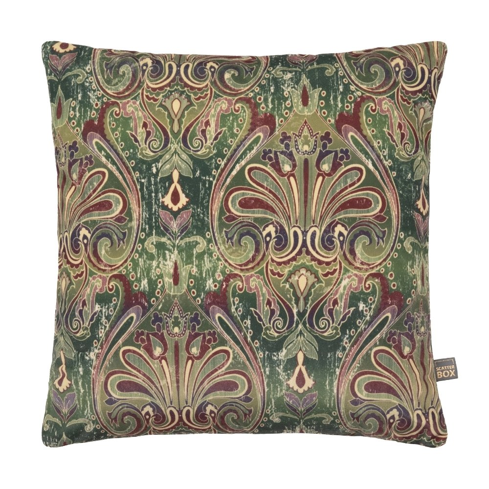 Scatterbox Vintage Damask 45X45cm Green