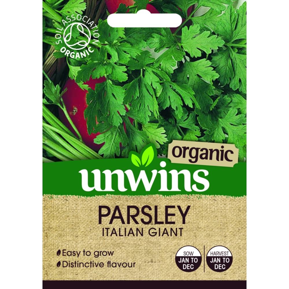 Unwins Herb Parsley Italian Giant (Organic)