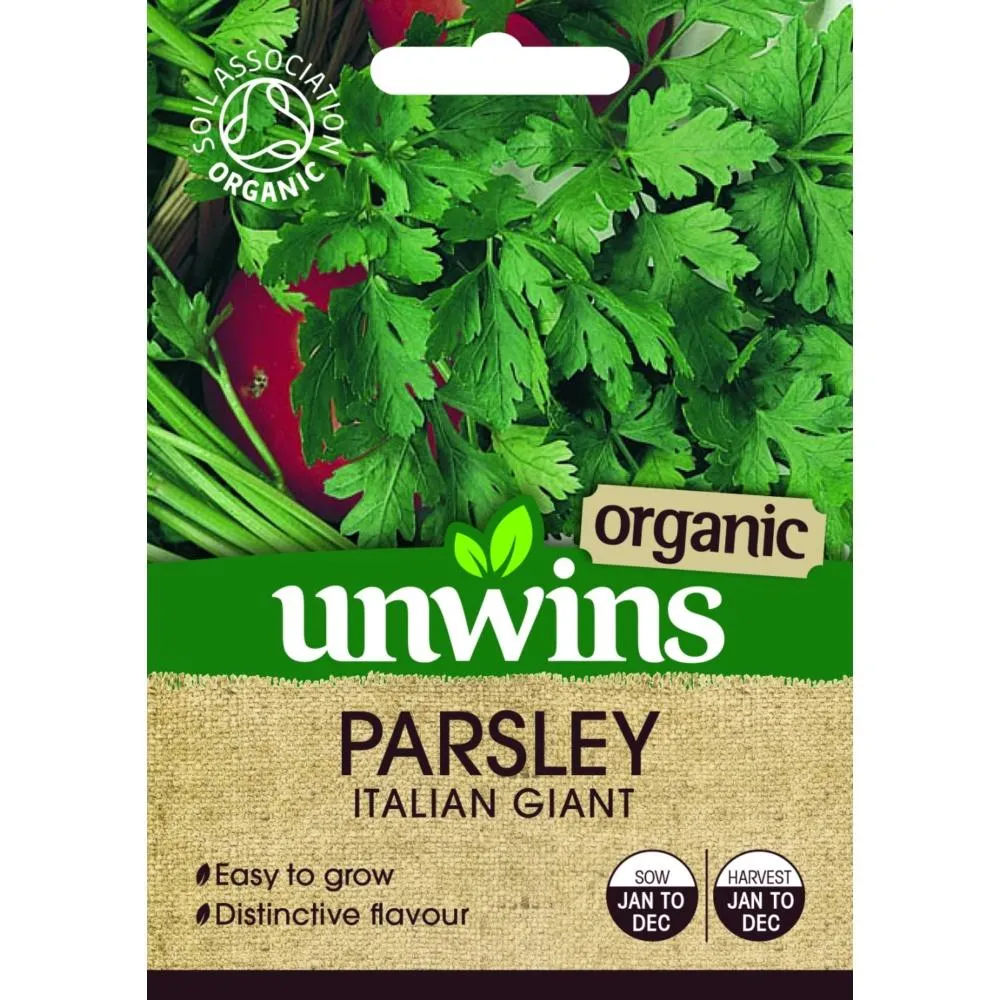 Unwins Herb Parsley Italian Giant (Organic)