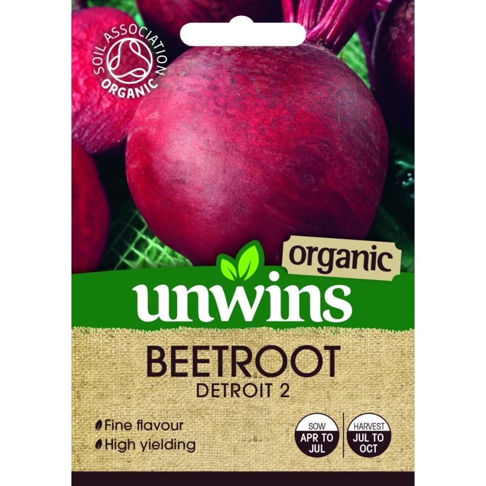 Unwins Beetroot (Round) Detroit 2 (Organic)