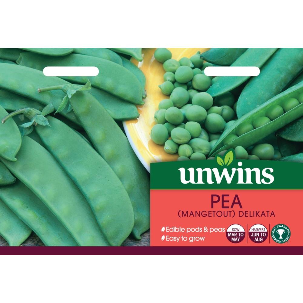 Unwins Pea (Mangetout) Delikata (Snow Pea)