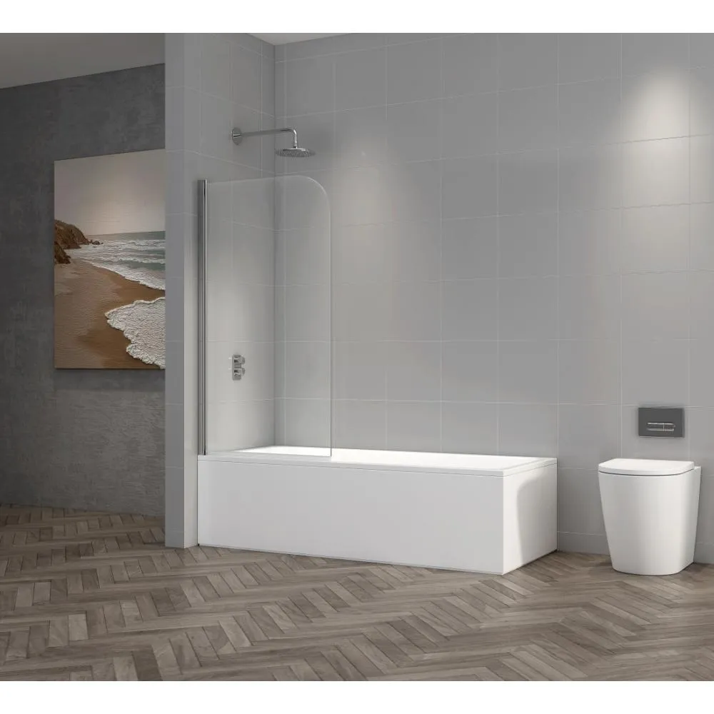 Tailored Chrome Bath Screen 780mm X 1400mm X 6mm
