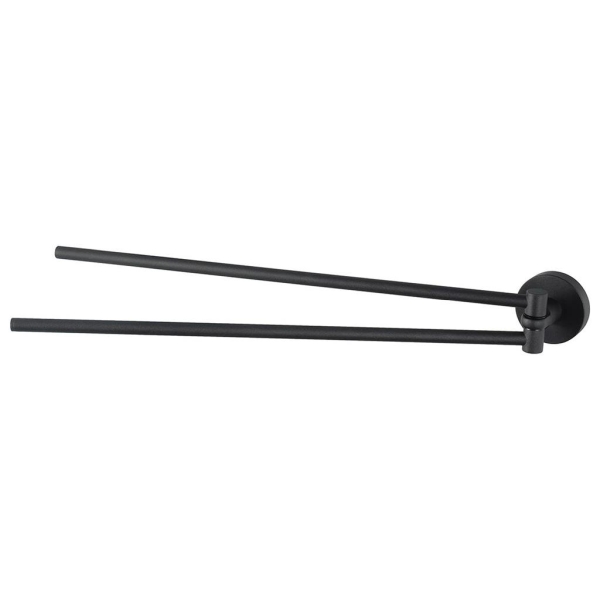 Haceka Kosmos Towel Rail Double Swing 46cm Black